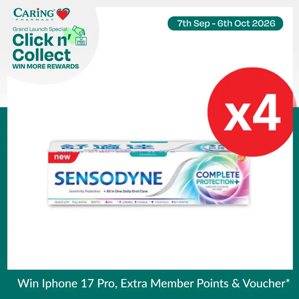 SENSODYNE EXTRA FRESH COMPLETE PROTECTION 100G X 4