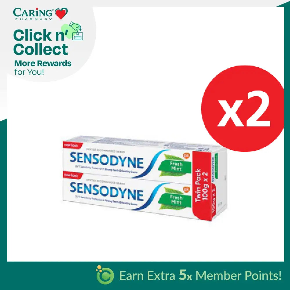 SENSODYNE FRESH MINT 100G X 4