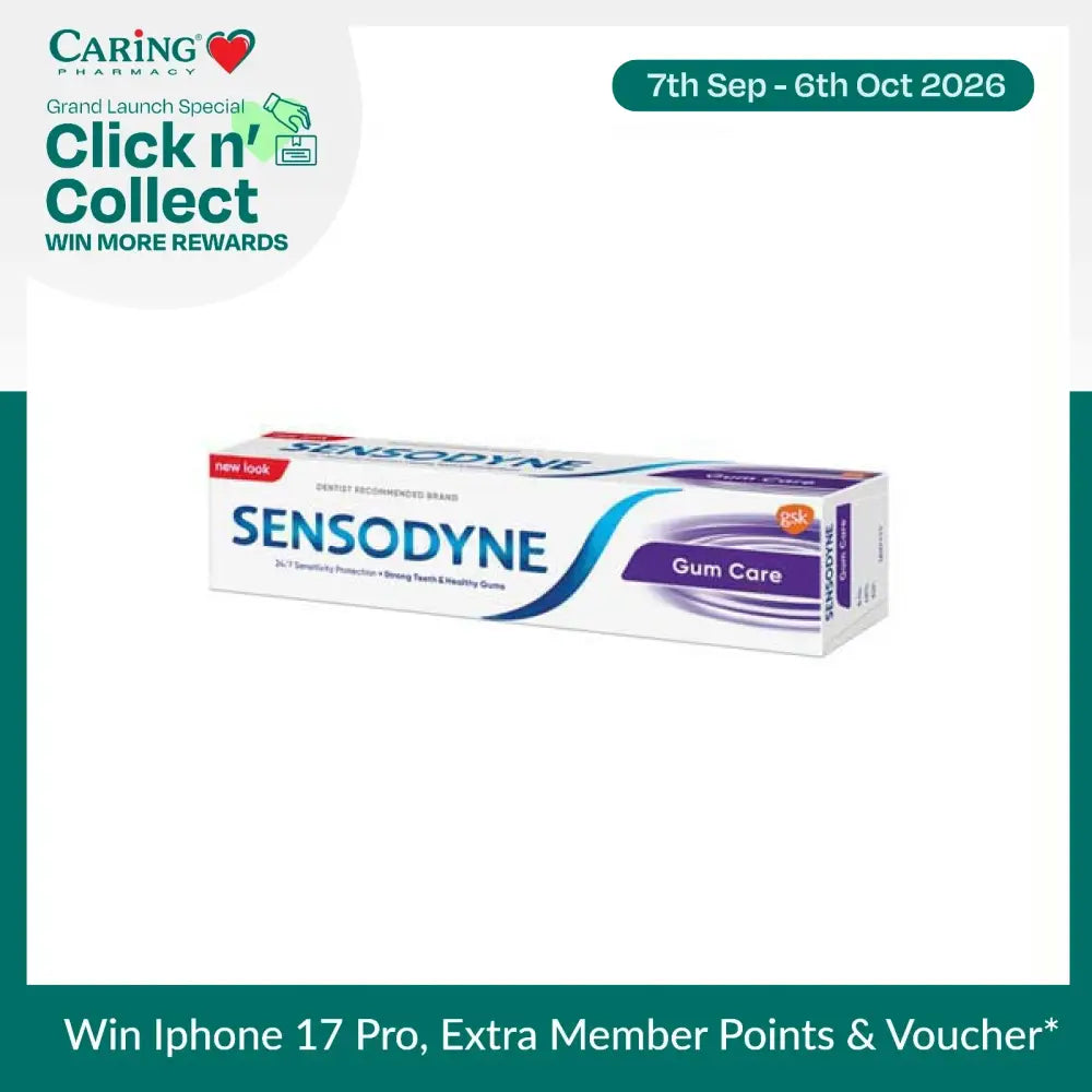 Sensodyne gum care toothpaste with strong teeth and healthy gums formula for sensitive teeth