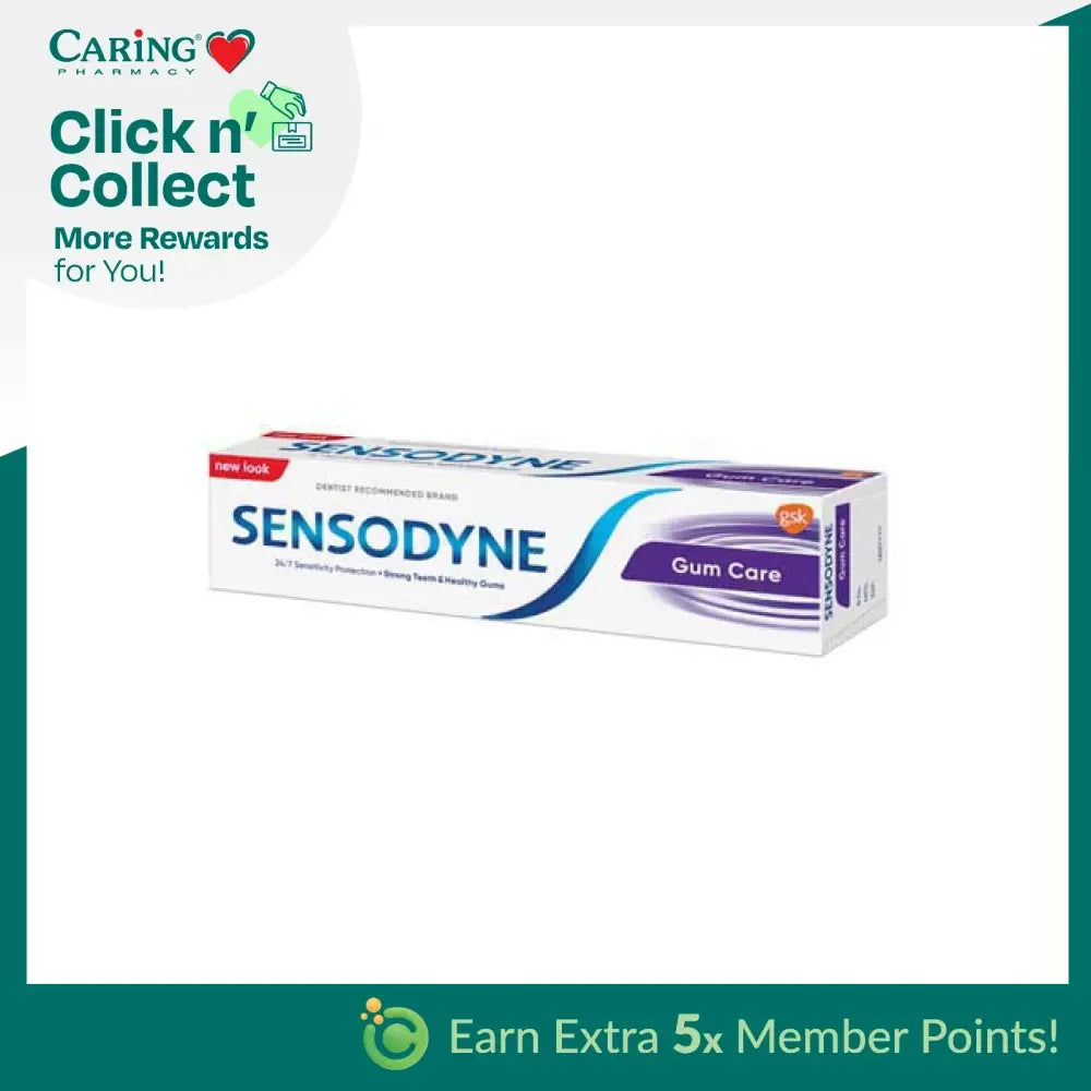 Sensodyne gum care toothpaste with strong teeth and healthy gums formula for sensitive teeth