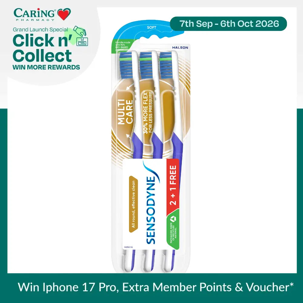 SENSODYNE MULTICARE TOOTHBRUSH SOFT 3S
