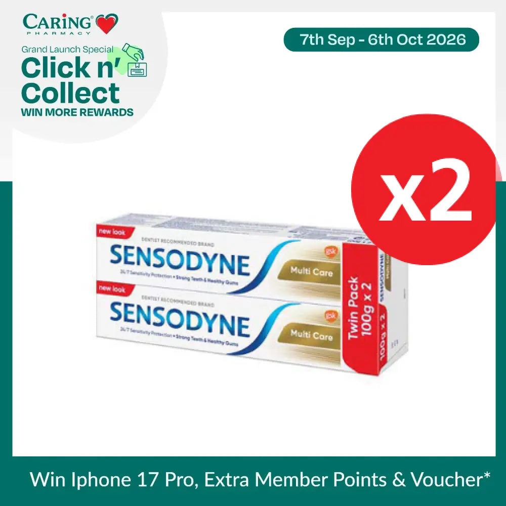 SENSODYNE MULTICARE TOOTHPASTE 100G X 4