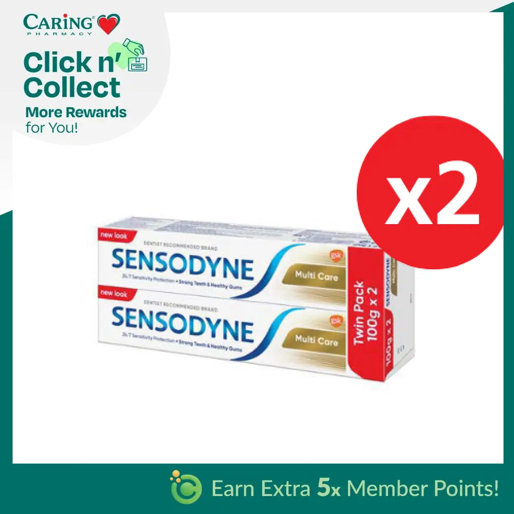 SENSODYNE MULTICARE TOOTHPASTE 100G X 4