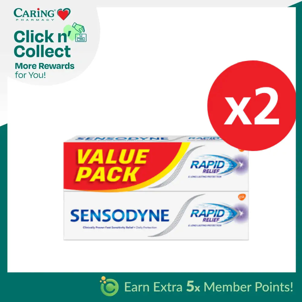 SENSODYNE RAPID RELIEF 100G X 4