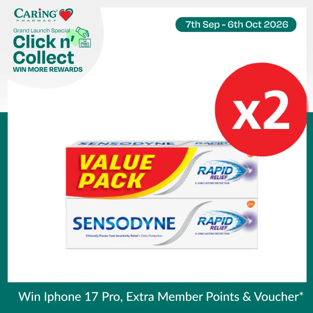 SENSODYNE RAPID RELIEF 100G X 4