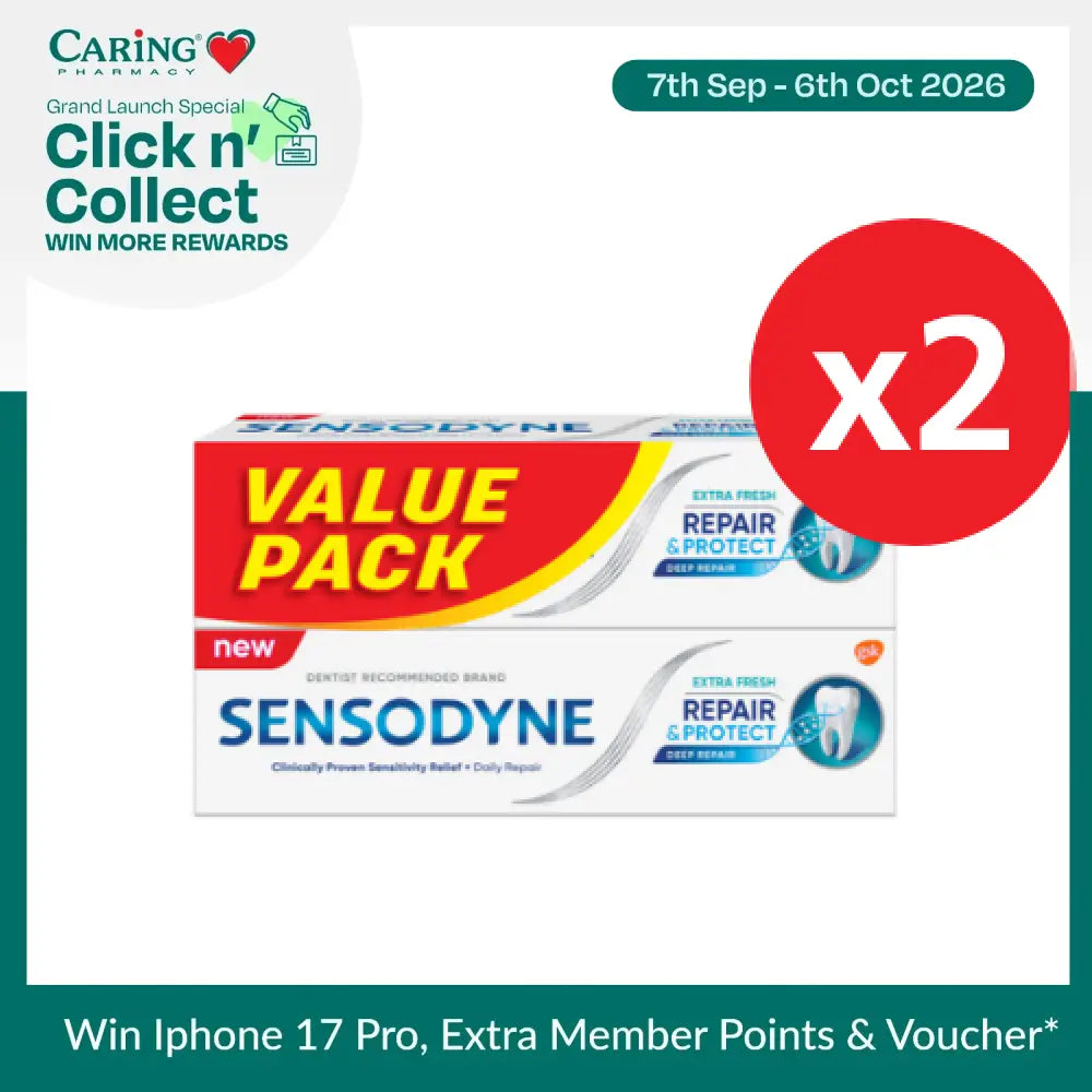 SENSODYNE REPAIR & PROTECT EXTRA FRESH 100G X 4