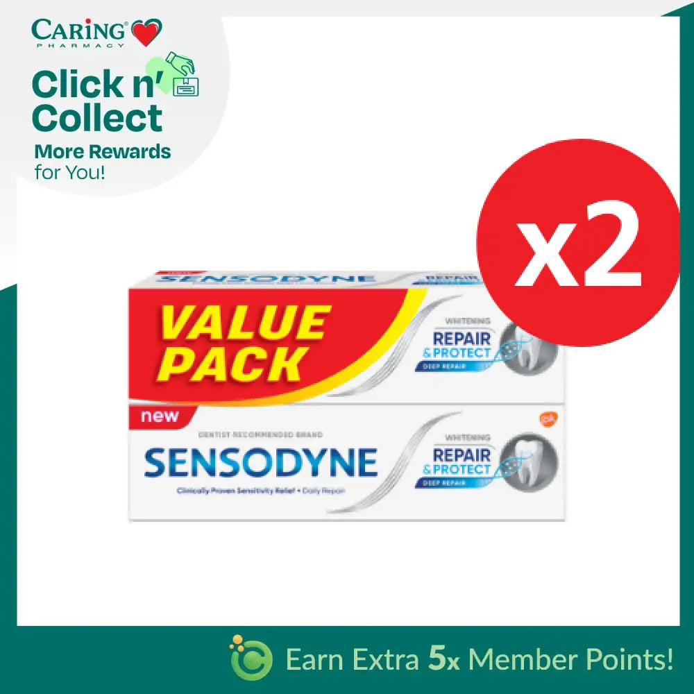 SENSODYNE REPAIR & PROTECT WHITENING 100G X 4