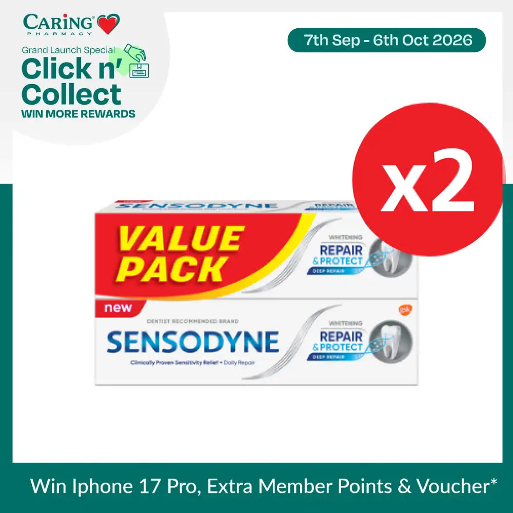 SENSODYNE REPAIR & PROTECT WHITENING 100G X 4