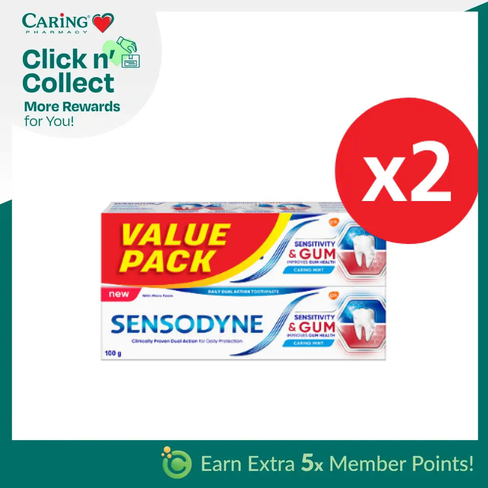 SENSODYNE SENSITIVE+GUM TOOTHPASTE 100G  X 4