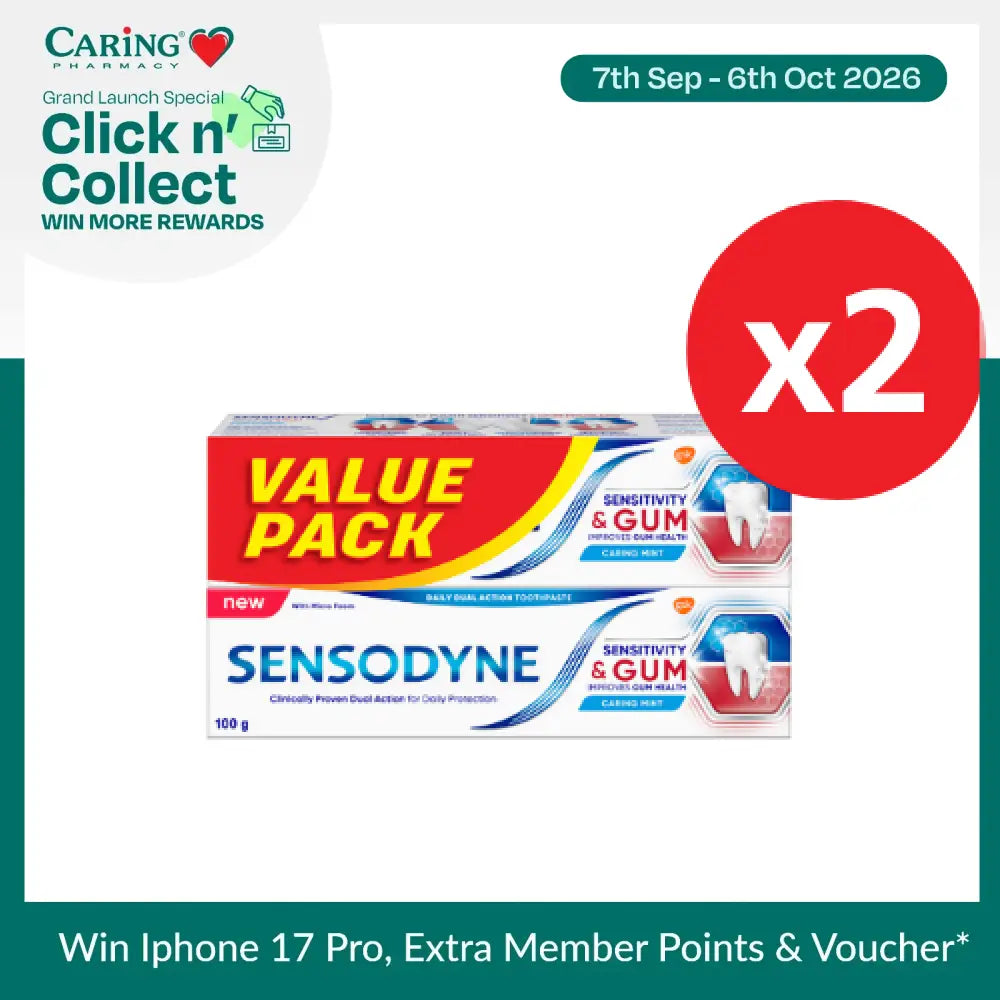 SENSODYNE SENSITIVE+GUM TOOTHPASTE 100G  X 4