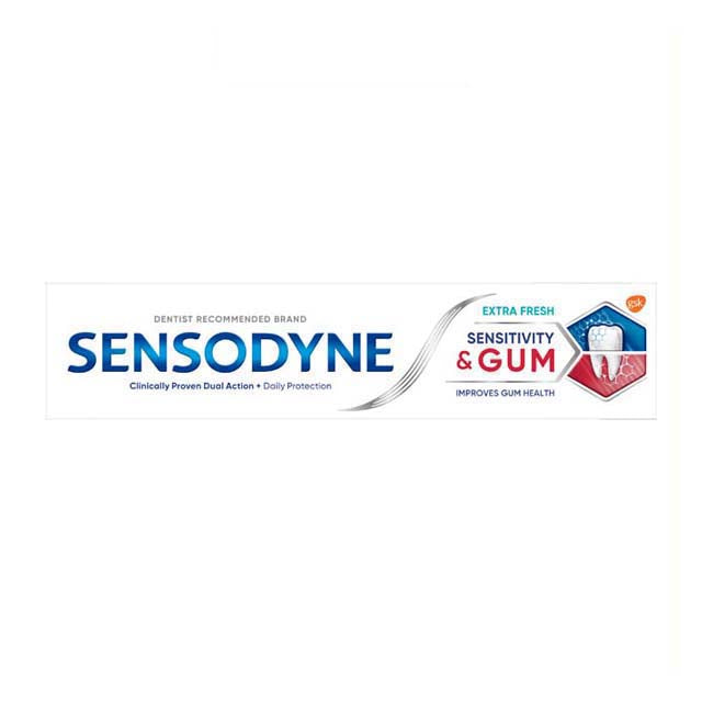 Sensodyne Sensitivity and Gum Toothpaste for extra fresh breath and improved gum health