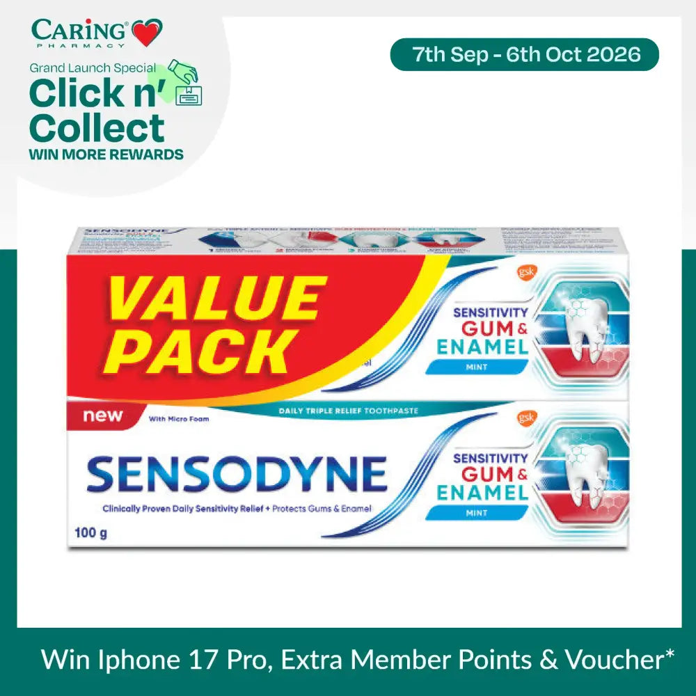 SENSODYNE SENSITIVITY GUM & ENAMEL TOOTHPASTE 100G 2S