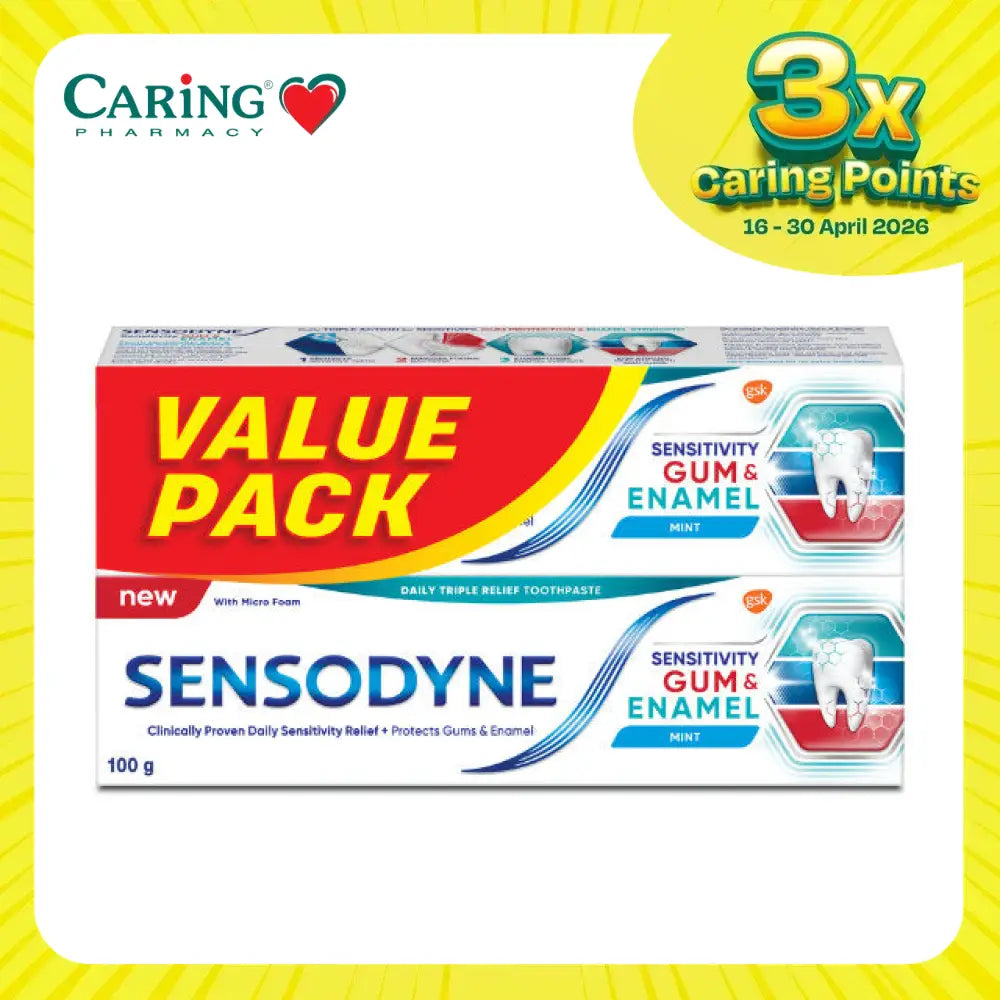 SENSODYNE SENSITIVITY GUM & ENAMEL TOOTHPASTE 100G 2S