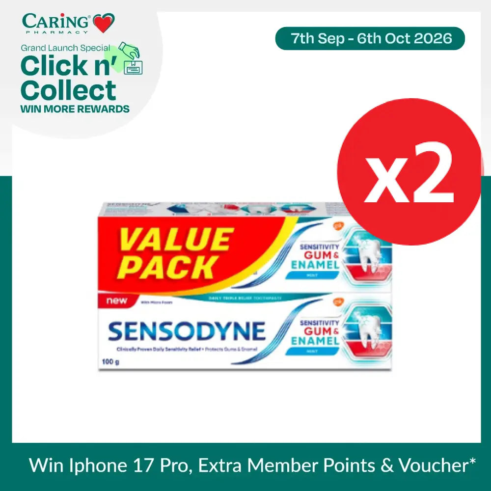 SENSODYNE SENSITIVITY GUM & ENAMEL TOOTHPASTE 100G X 4