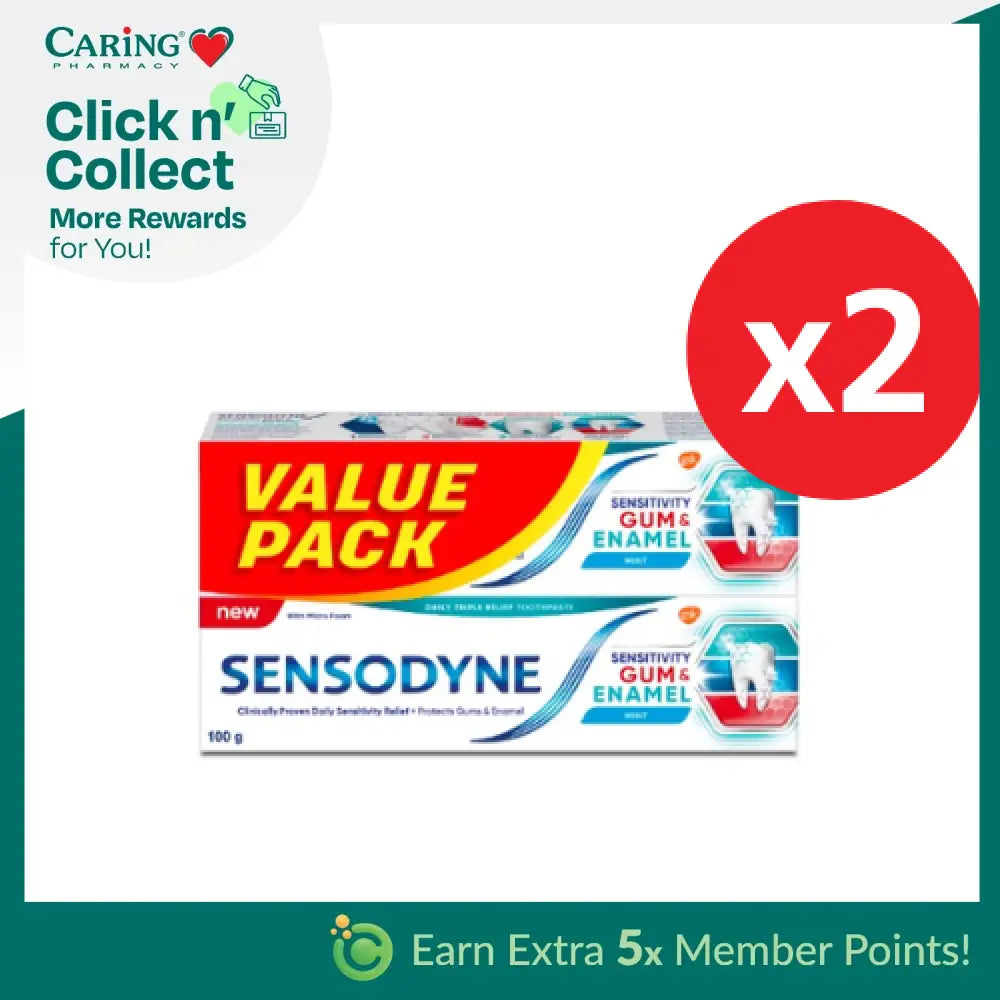 SENSODYNE SENSITIVITY GUM & ENAMEL TOOTHPASTE 100G X 4