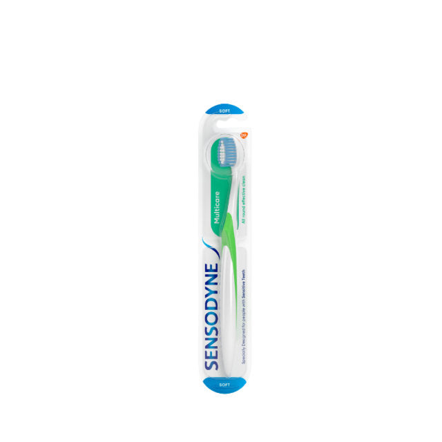 Sensodyne soft toothbrush for sensitive teeth with gentle bristles for effective cleaning