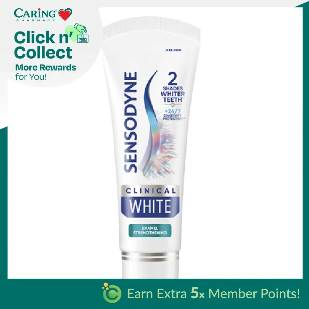 SENSODYNE TOOTHPASTE CLINICAL WHITE ENAMEL STRENGTHENING 100G
