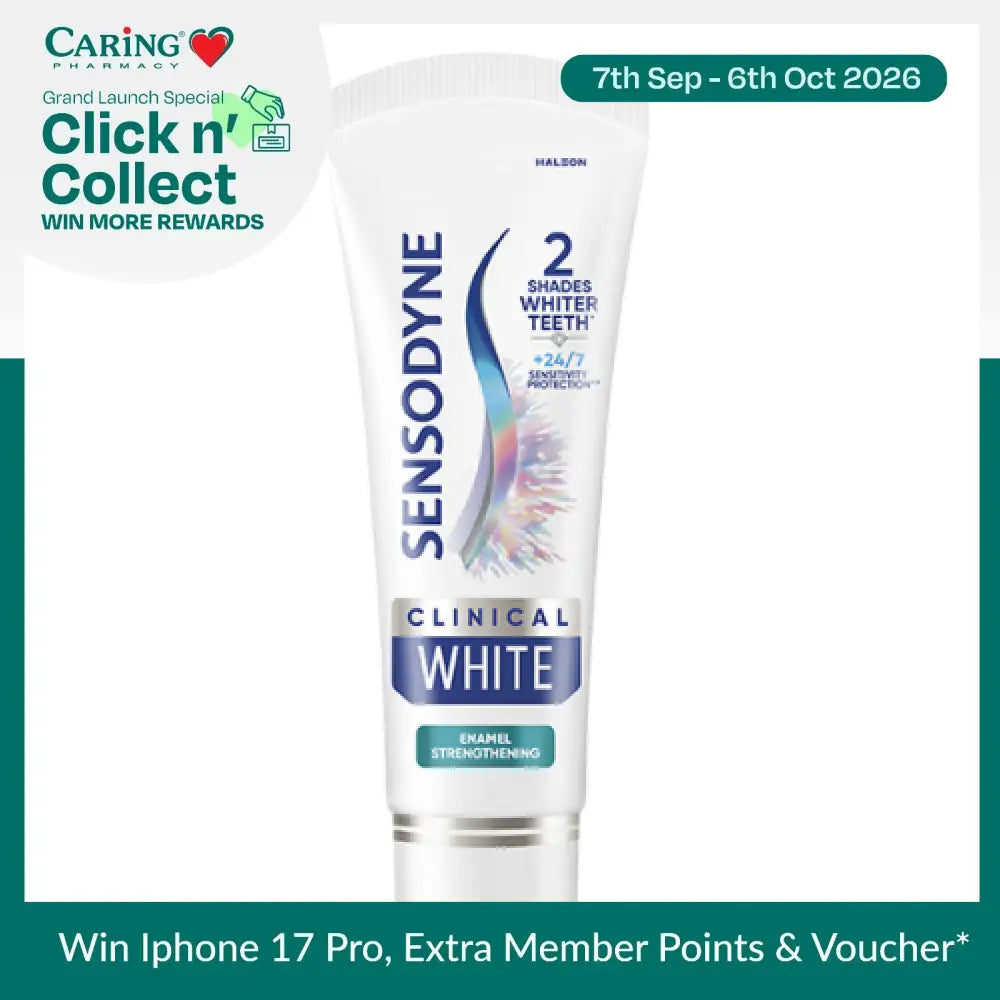 SENSODYNE TOOTHPASTE CLINICAL WHITE ENAMEL STRENGTHENING 100G