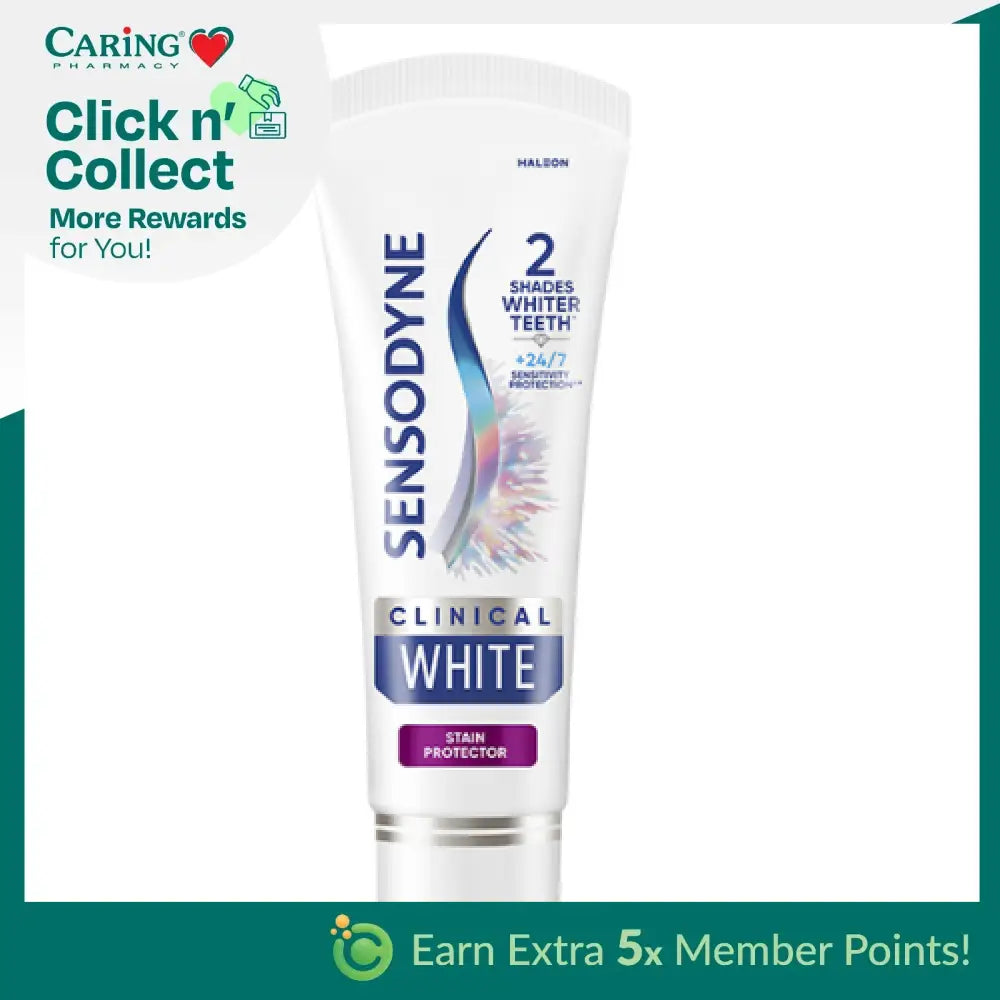 SENSODYNE TOOTHPASTE CLINICAL WHITE STAIN PROTECTOR 100G