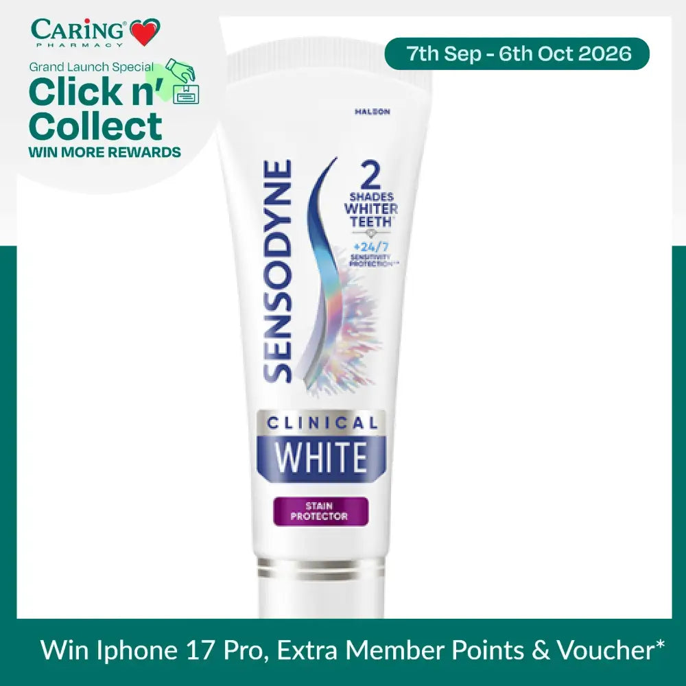 SENSODYNE TOOTHPASTE CLINICAL WHITE STAIN PROTECTOR 100G