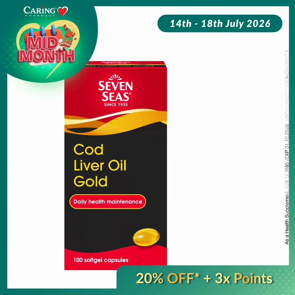 SEVEN SEAS COD LIVER OIL GOLD 100S