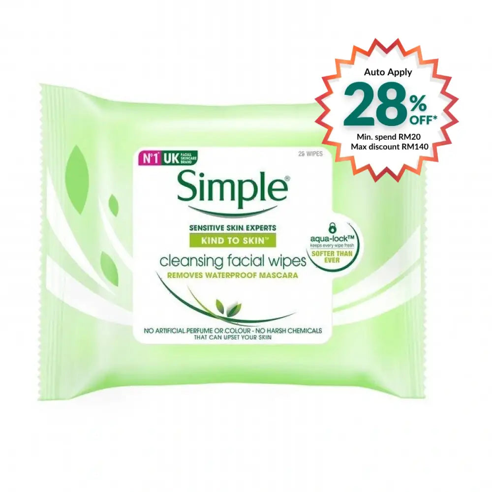 SIMPLE FACIAL CLEANSING WIPE 25S