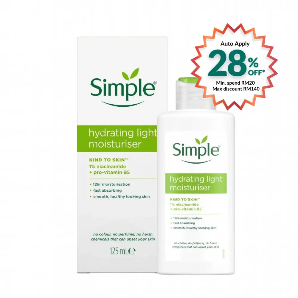 SIMPLE HYDRATING LIGHT MOISTURISER 125ML
