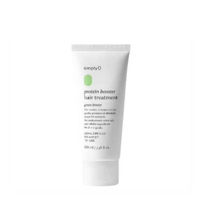 SIMPLY O protein booster hair treatment in Green Breeze, 130ml tube for stronger, healthier hair