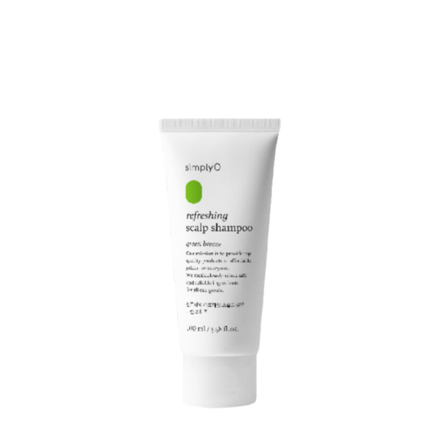 Simply O refreshing scalp shampoo in a 6 oz tube for a clean and invigorating scalp treatment