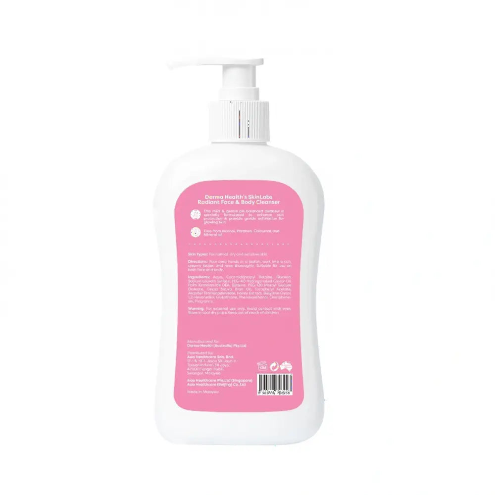 SKINLABS RADIANT FACE & BODY CLEANSER 500ML