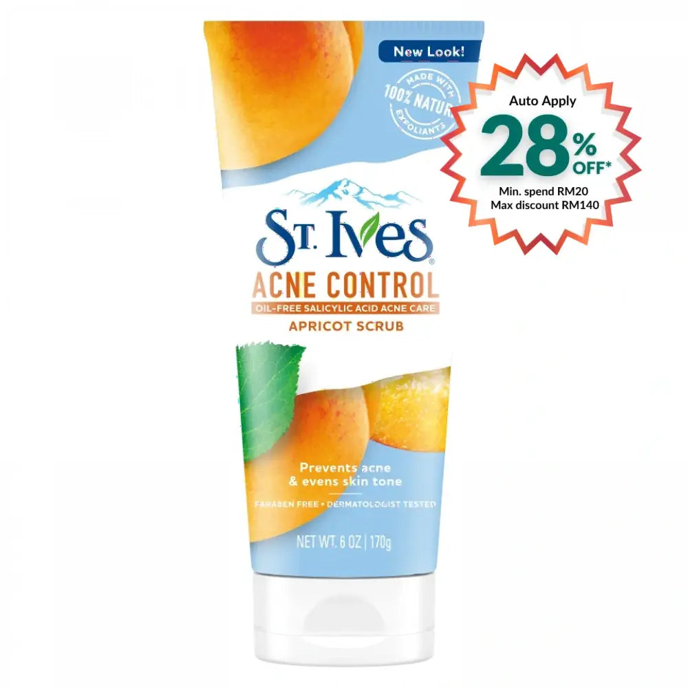ST IVES BLEMISH CARE APRICOT FACE SCRUB 170G