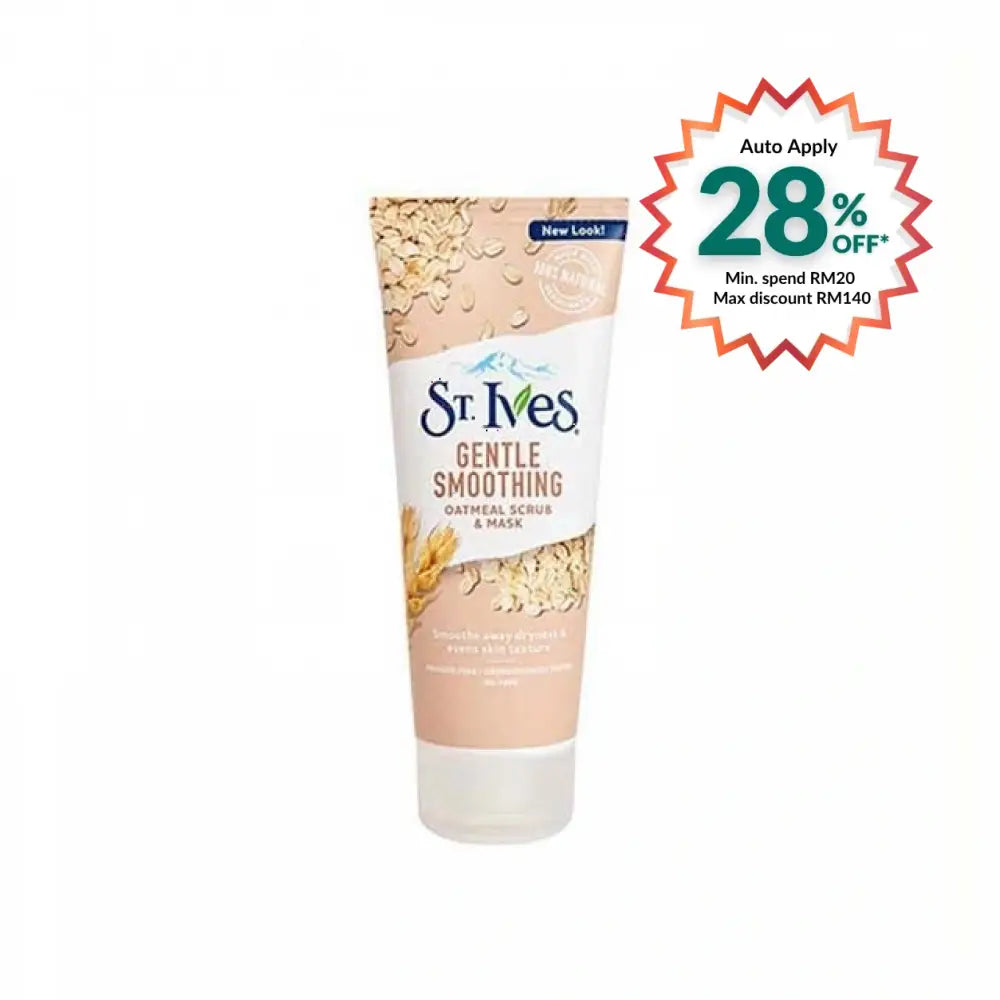 ST IVES GENTLE SMOOTHING OATMEAL FACE SCRUB & MASK 170G