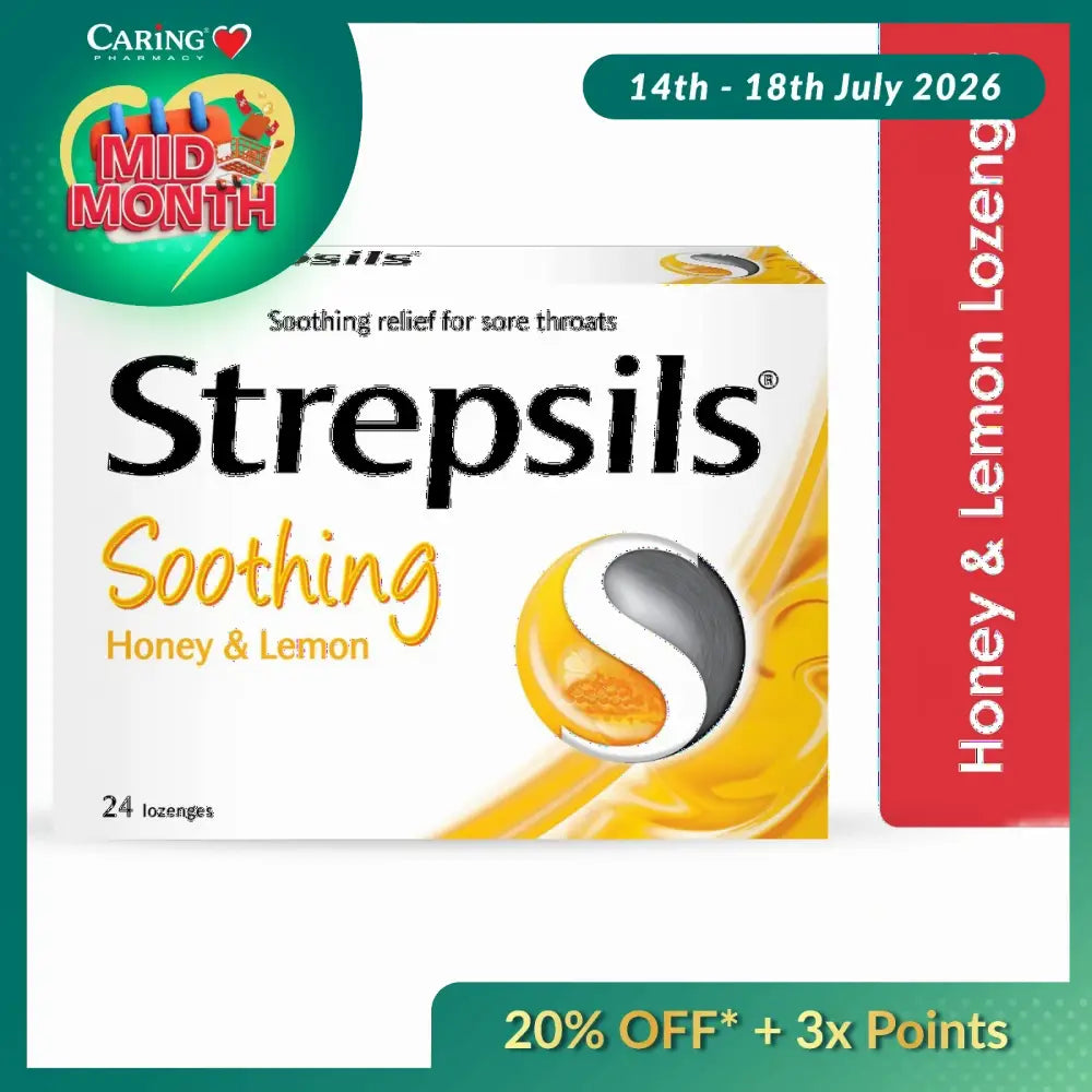 STREPSILS BOX HONEY LEMON 24S