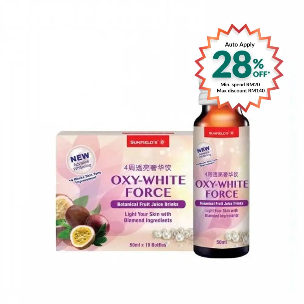 SUNFIELD’S OXY WHITE FORCE 50ML 10S