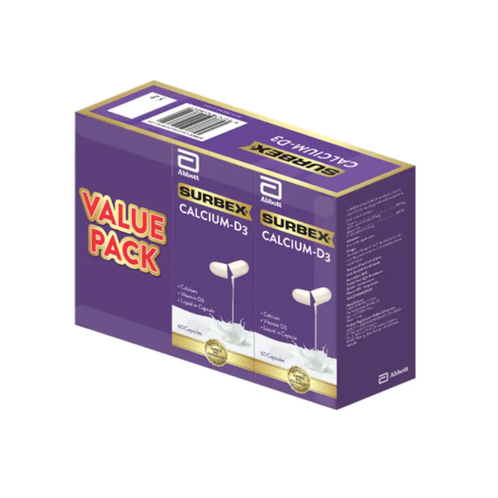 SURBEX CALCIUM-D3 350MG 60SX2+30S