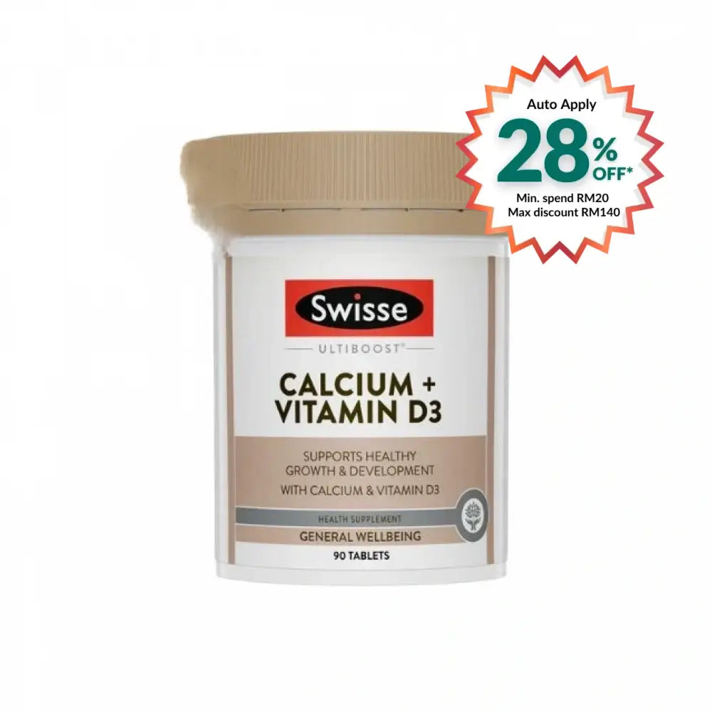 SWISSE ULTIBT CALCIUM + VITAMIN D 90S