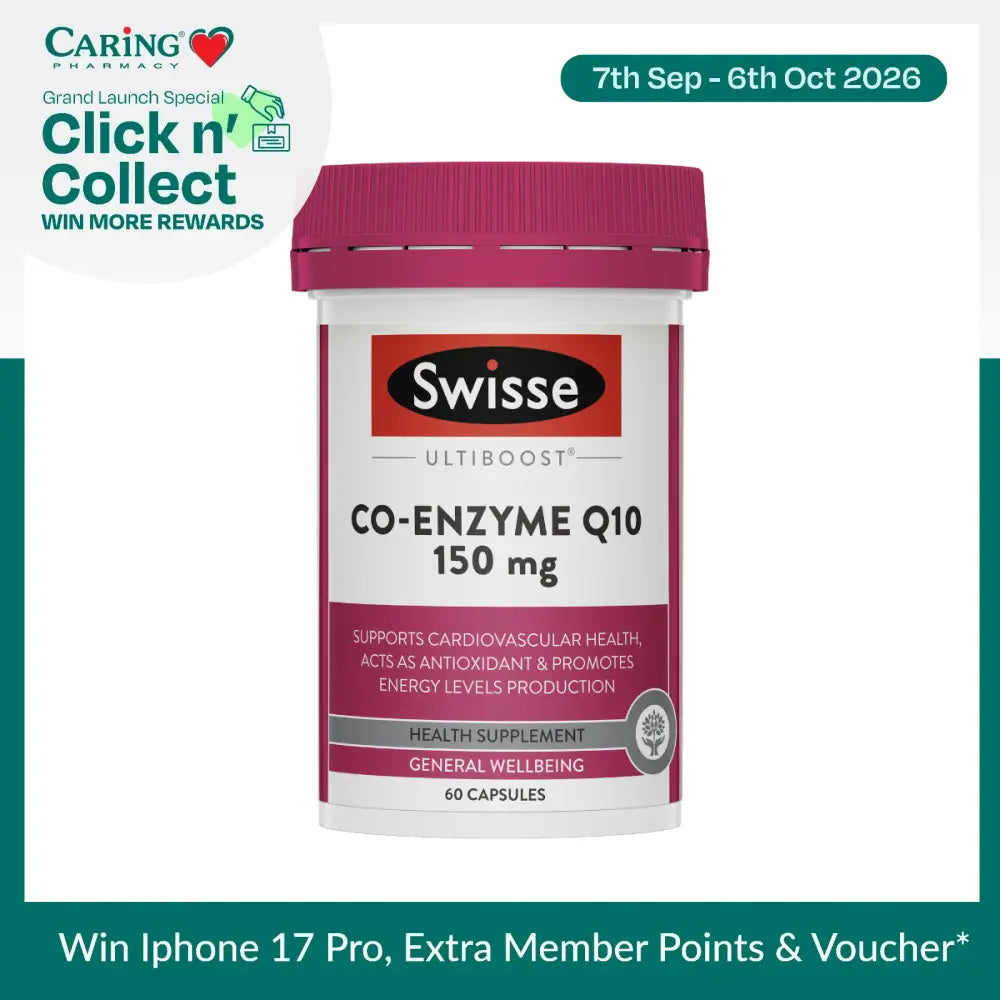 SWISSE ULTIBOOST COQ10 150MG 60S