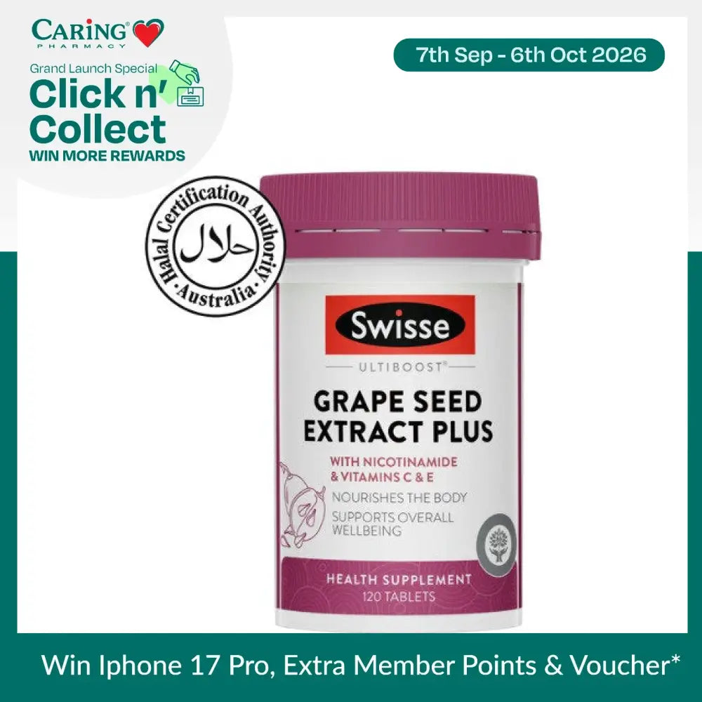 SWISSE ULTIBOOST GRAPESEED PLUS 120S