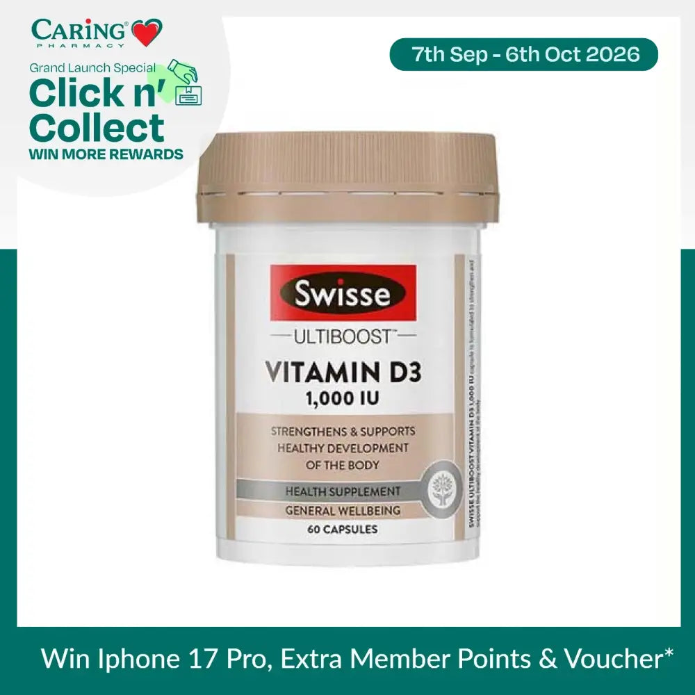 SWISSE ULTIBOOST VITAMIN D3 60S