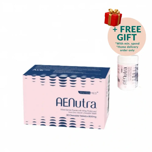 SWISSMED AE Nutra chewable tablets in a pack of 30 for enhanced nutrition and wellness