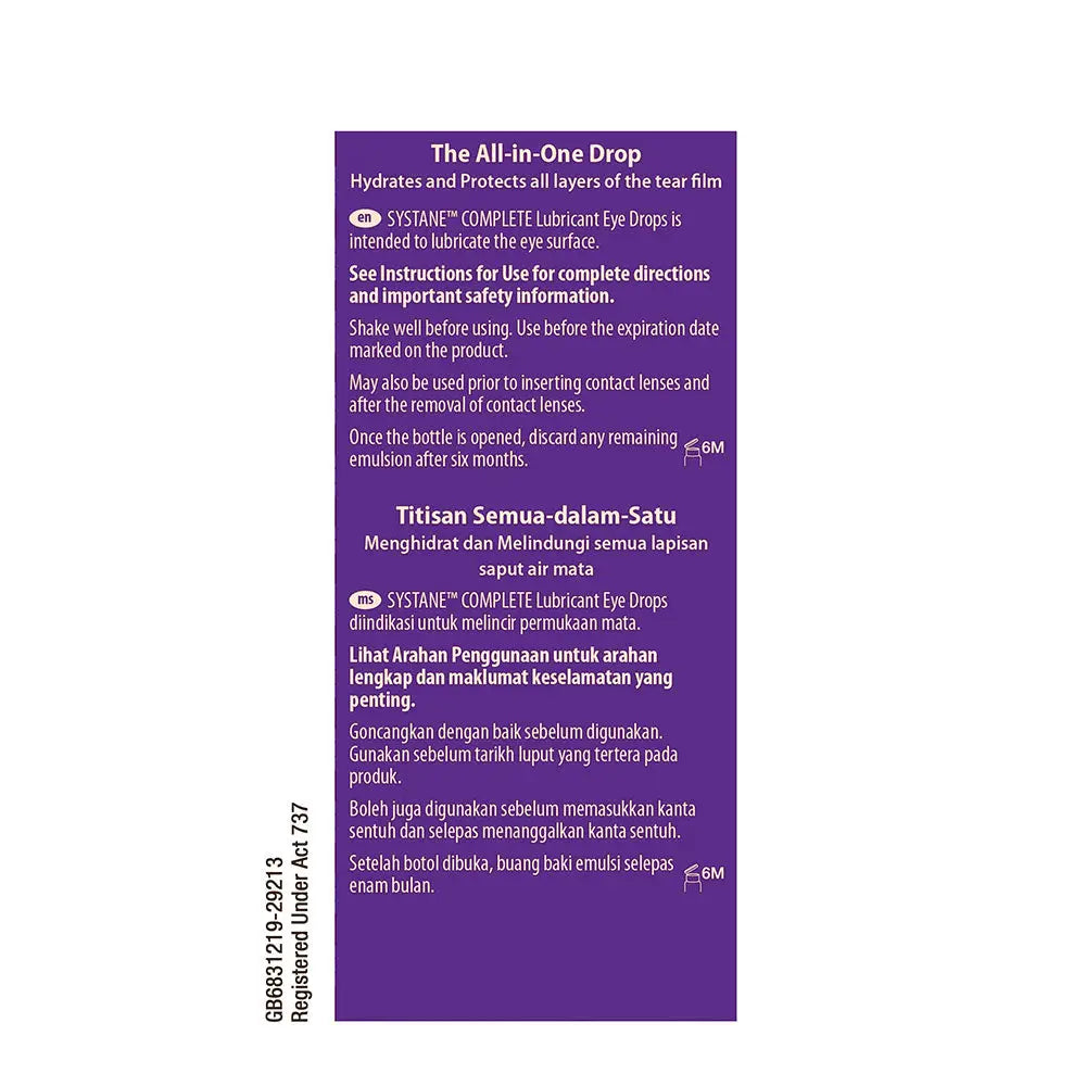 SYSTANE COMPLETE EYE DROPS 10ML