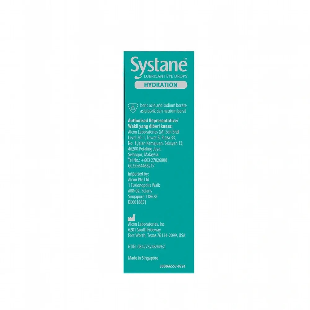 SYSTANE HYDRATION EYE DROP 10ML