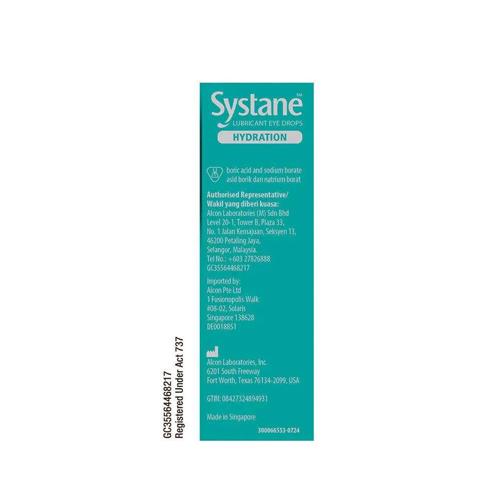 SYSTANE HYDRATION EYE DROP 10ML