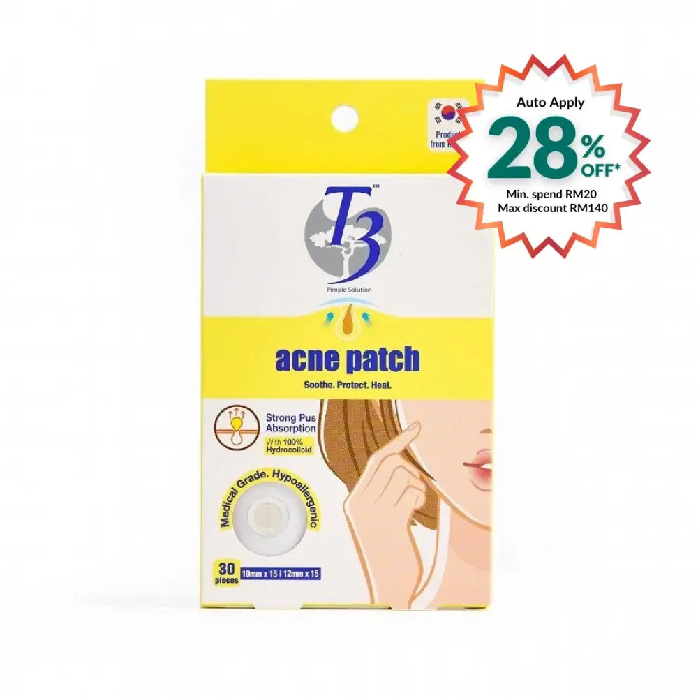 T3 HYDROCOLLOID ACNE PATCH 30S