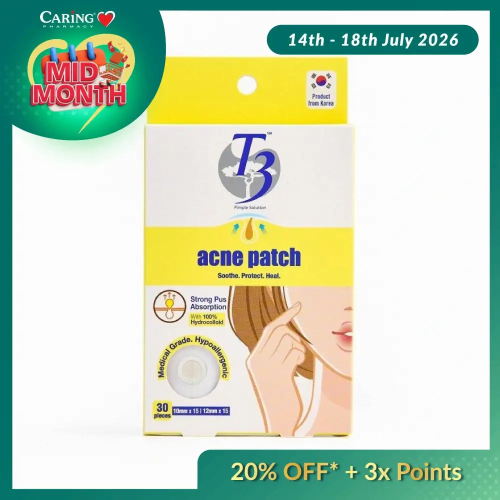 T3 HYDROCOLLOID ACNE PATCH 30S