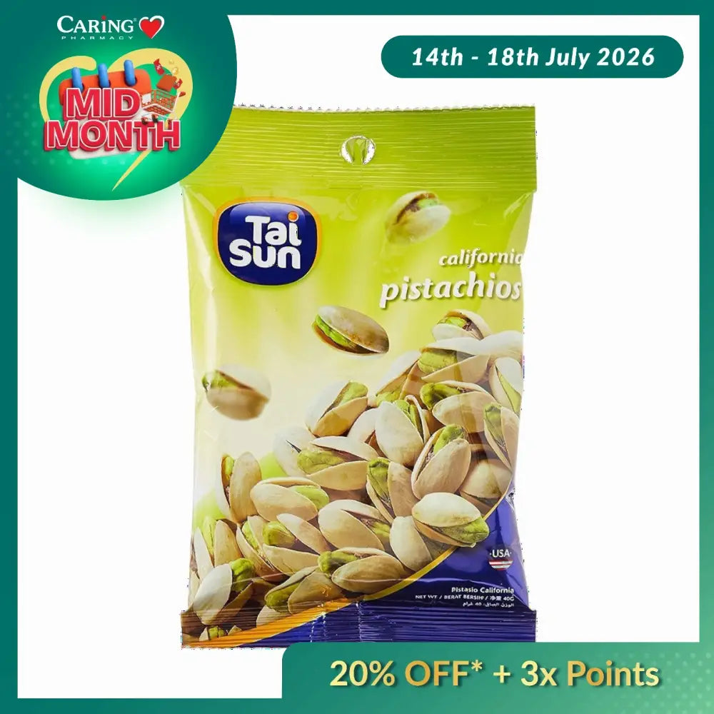 TAI SUN CALIFORNIA PISTACHIOS 40G