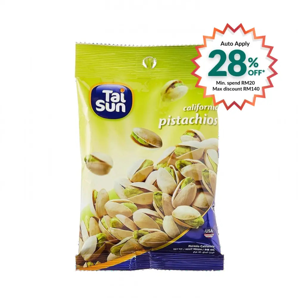 TAI SUN CALIFORNIA PISTACHIOS 40G