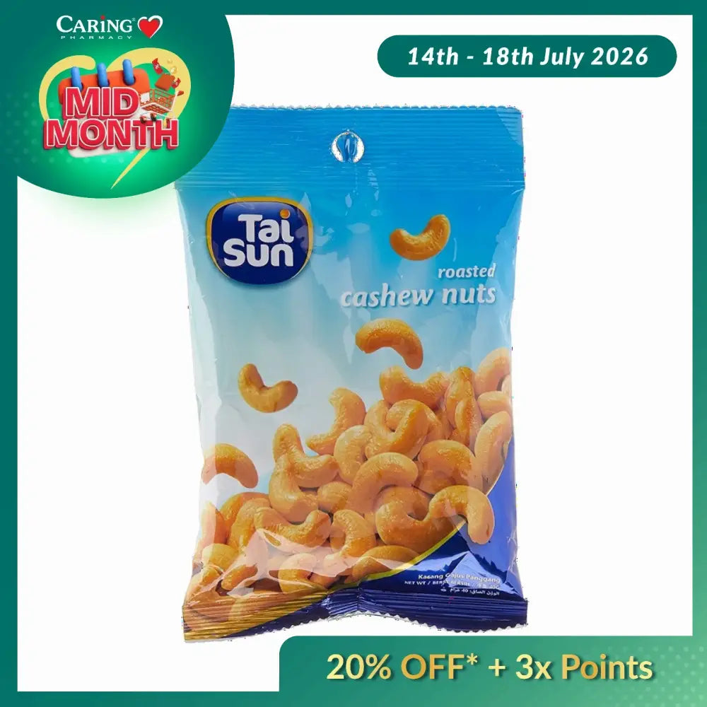 TAI SUN ROASTED CASHEW NUTS 40G