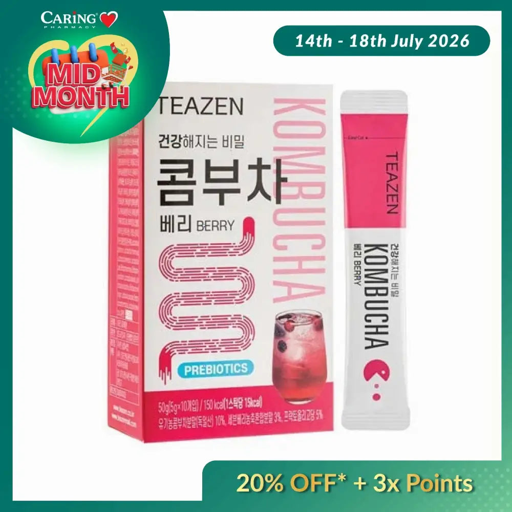 TEAZEN KOMBUCHA BERRY 5G X 10S