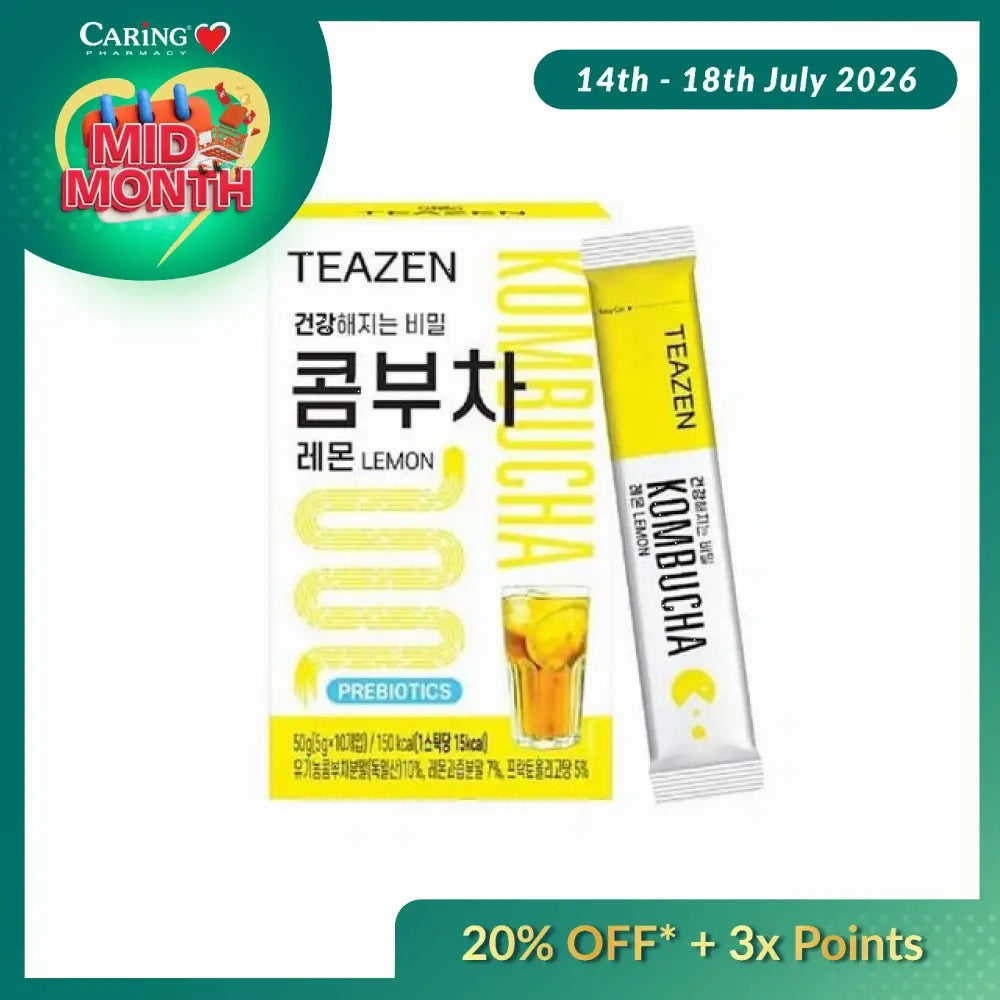 TEAZEN KOMBUCHA LEMON 5G X 10S